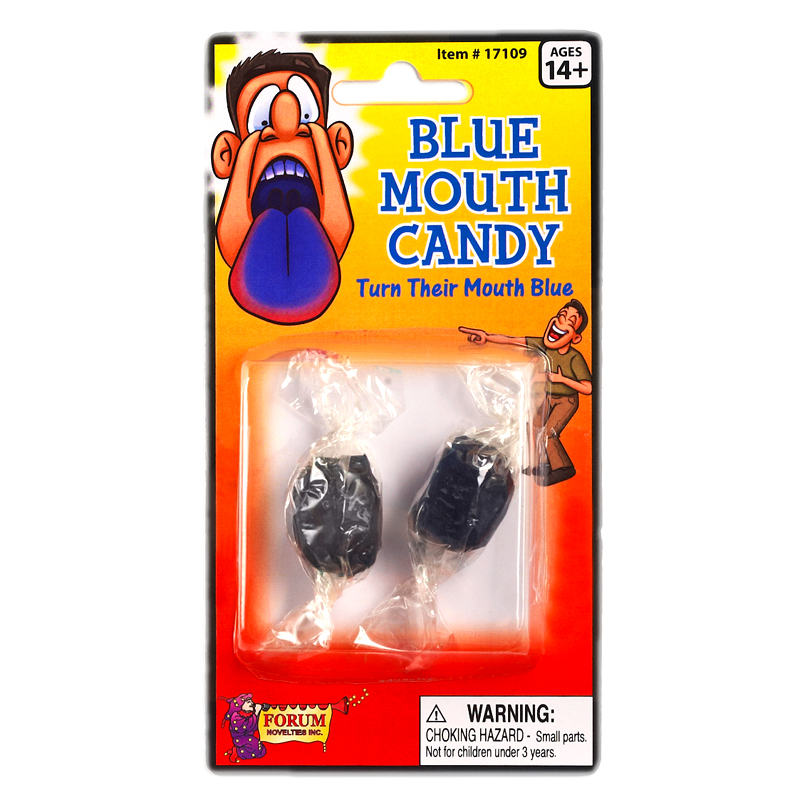 Blue Mouth Sweets Classic Practical Revenge Jokes Novelty Party Trick Gag 