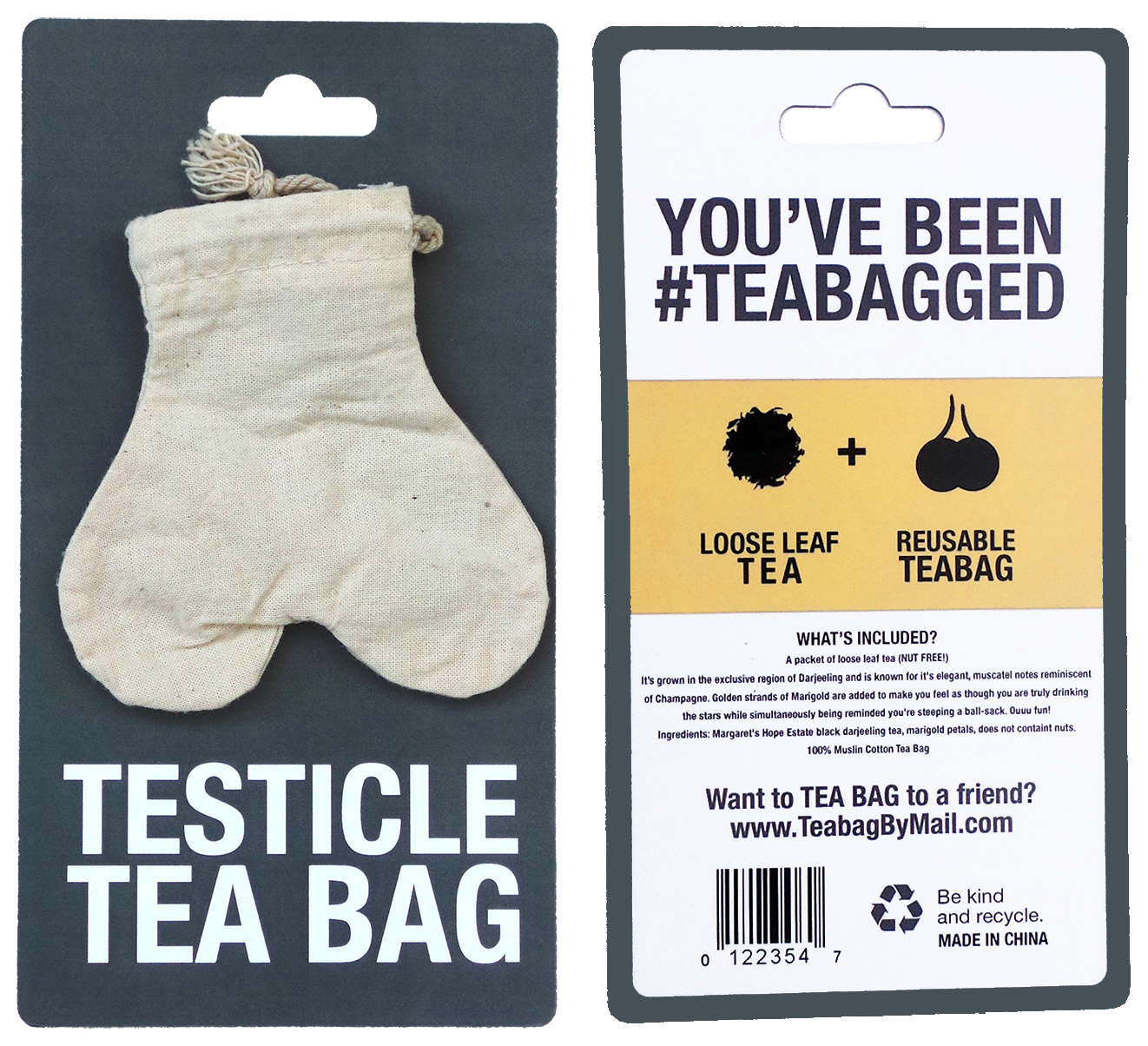 Testicle Tea Bag with real high quality tea leaf!